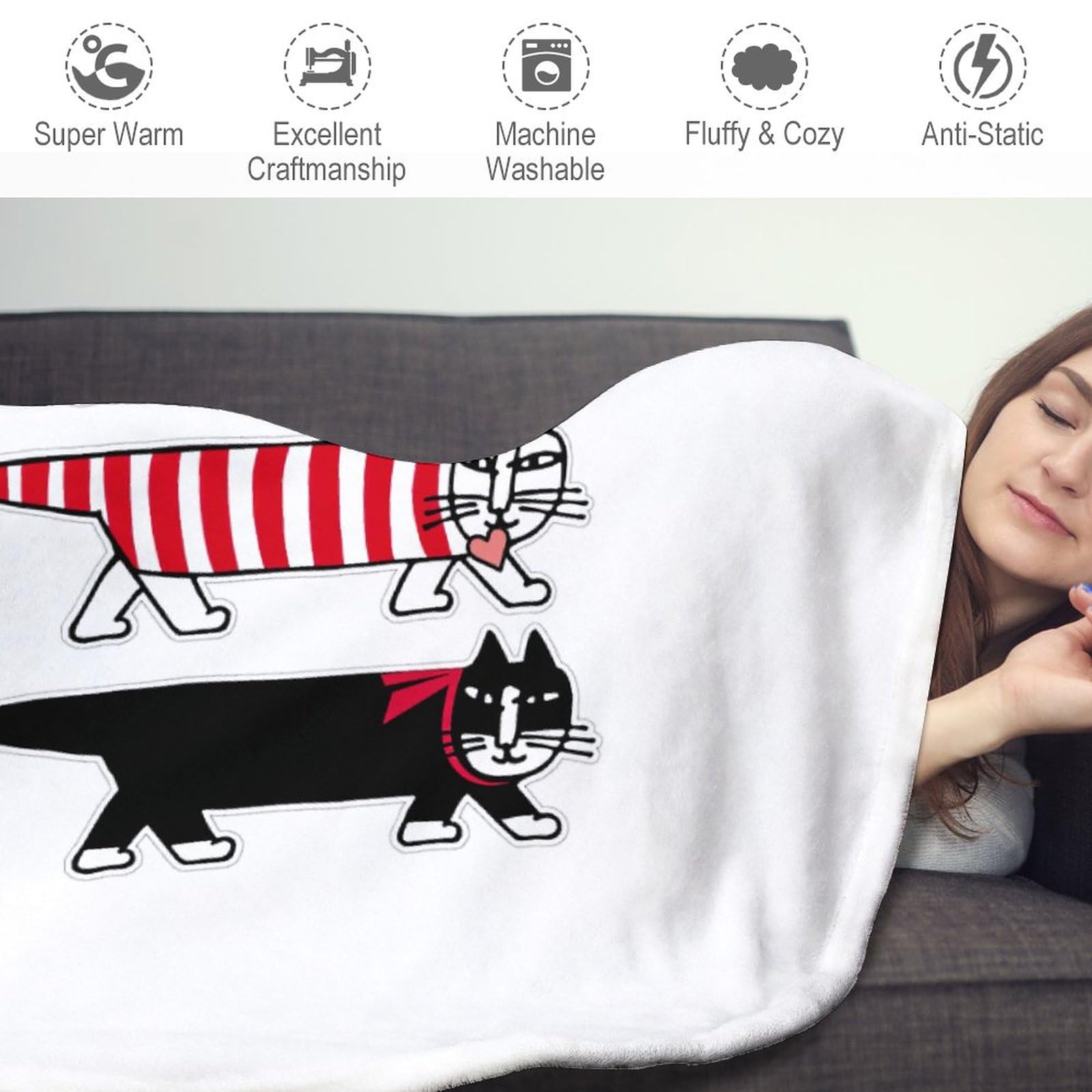 Amazon｜リサラーソン マイキー 毛布 シングル 掛け毛布